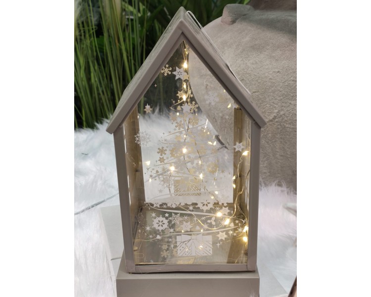 Tree casa tres-chi led natale 12 x 12 x 24 cm