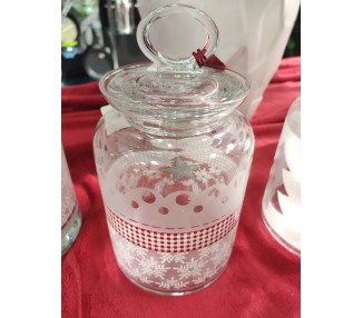 Barattolo jar con coperchio in vetro lt 6,2 413381 - RGMania